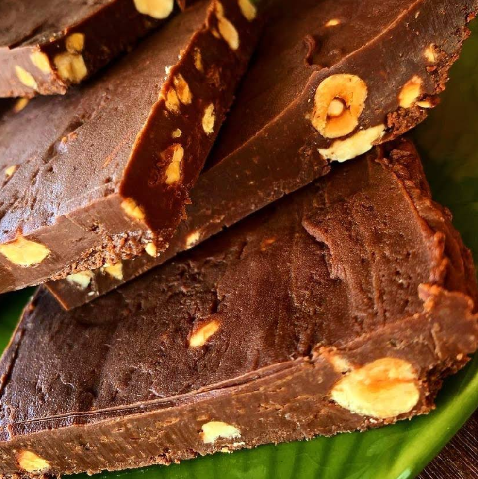 Fudge chocolat aux éclats de noix